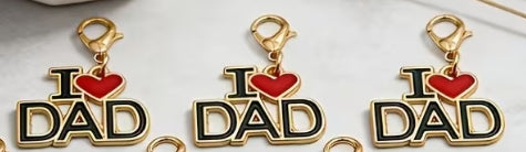 I Love Dad Keychain