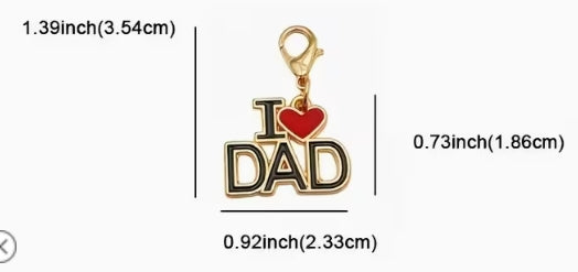 I Love Dad Keychain