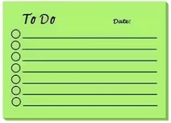 To Do Sticky notes with Date Wide