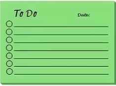 To Do Sticky notes with Date Wide