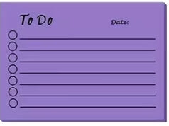 To Do Sticky notes with Date Wide