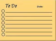 To Do Sticky notes with Date Wide
