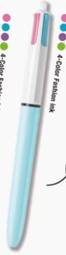 4 in 1 Color Retractable Ball Point Pen
