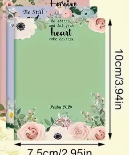 Floral Bible Notes] Self-Adhesive Bible Verse Notes