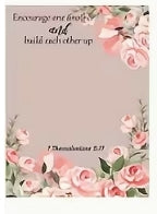 Floral Bible Notes] Self-Adhesive Bible Verse Notes