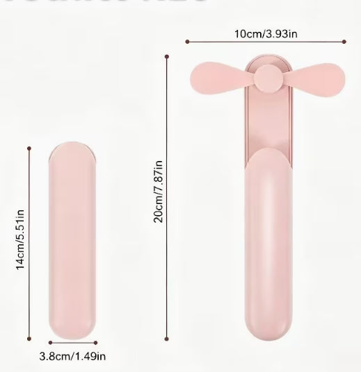 Portable Mini USB Fan, Handheld Desktop 2-in-1