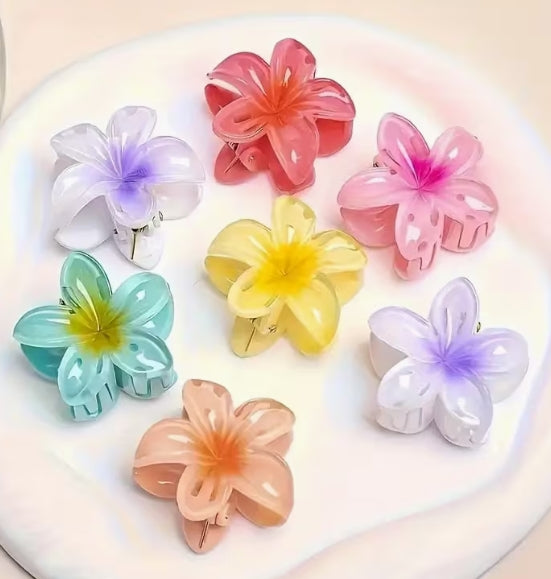 Mini Jelly Bohemian Flower Hair Clip