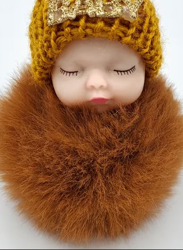 Sleeping Baby "BABY" Pom-Pom