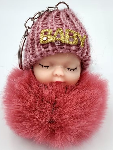 Sleeping Baby "BABY" Pom-Pom