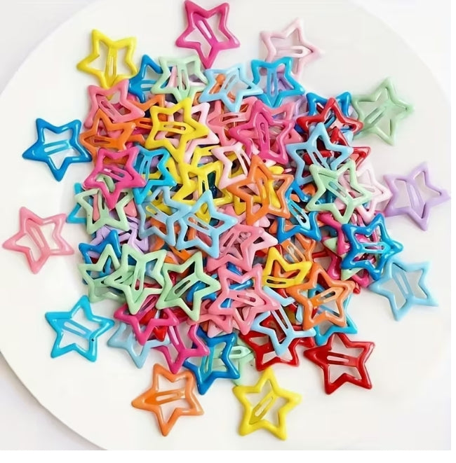 Star Hair Clip Set 6pk