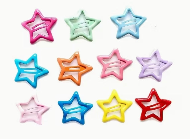 Star Hair Clip Set 6pk