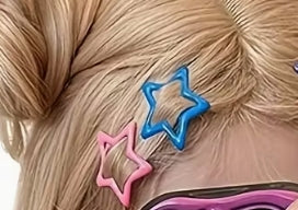 Star Hair Clip Set 6pk
