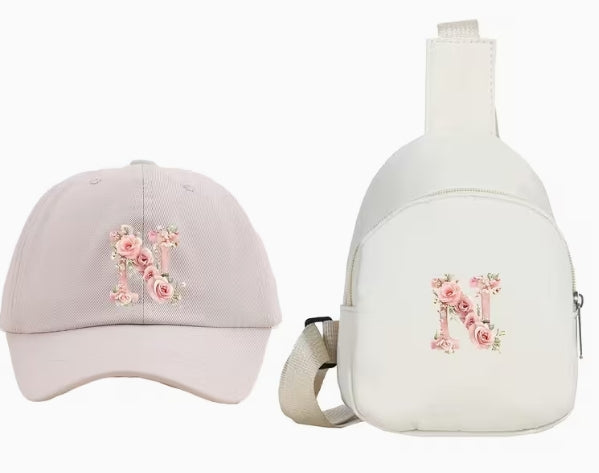 Kids Letter Hat and Cross Body 2pc