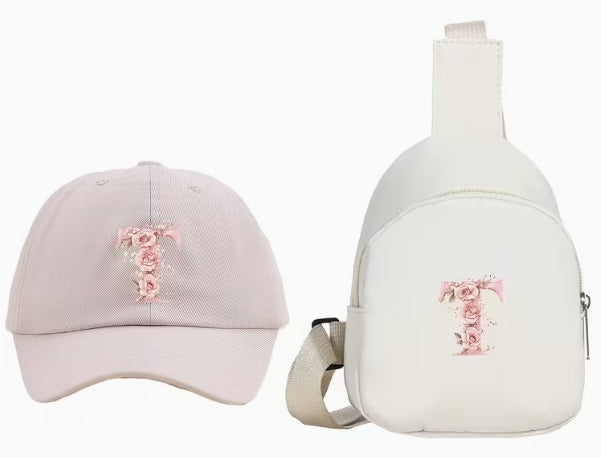Kids Letter Hat and Cross Body 2pc
