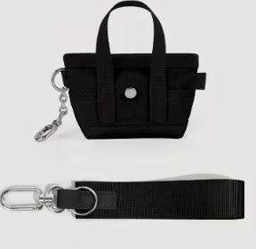 Mini Tote Wallet Bag with Lanyard