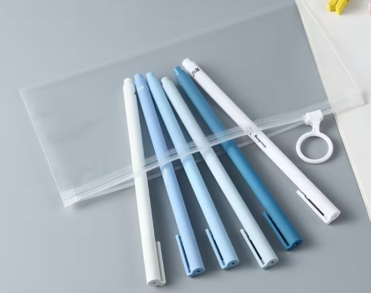 Clear Plastic zipper pencil bag