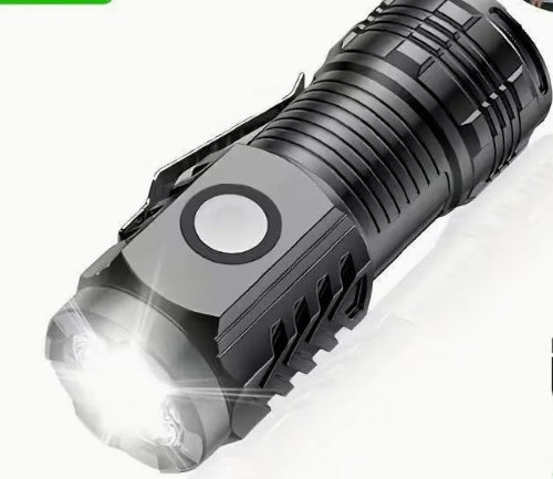 USB-rechargeable mini flashlight