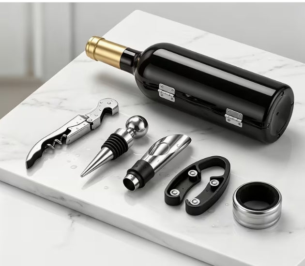 Wine Bottle Opener Set Wine Bottle Opener 5pcs Stainless Steel Wine box