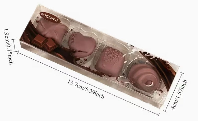 4pc Assorted Chocolate Erasers