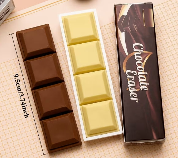 Chocolate 4 Block Eraser