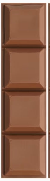 Chocolate 4 Block Eraser