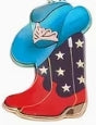 Cowgirl Boots Earrings