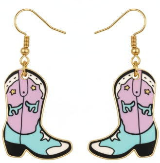 Cowgirl Boots Earrings