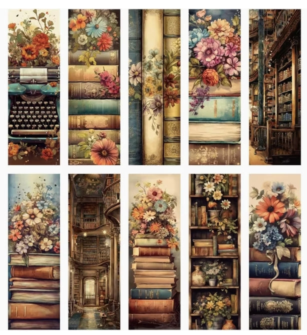 Vintage Aesthetic Paper Bookmarks