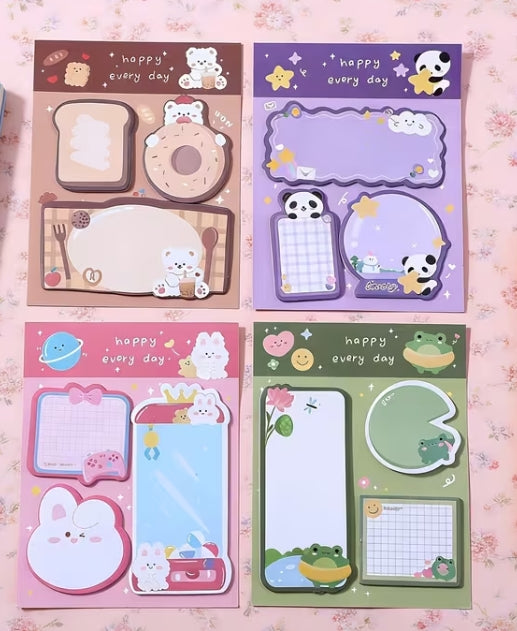 Cute Animal Sticky Notes 3 pk Set