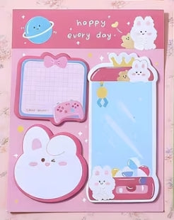 Cute Animal Sticky Notes 3 pk Set