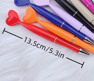 Heart-Shaped Ballpoint Twist Pen