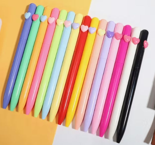 Heart Small Decor Twist Ball Point Pen