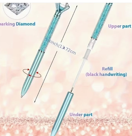 Crystal Glitter Top Pen