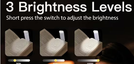 Foldable Book Clips Reading Lights