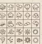 Mini wood weather seal stamp