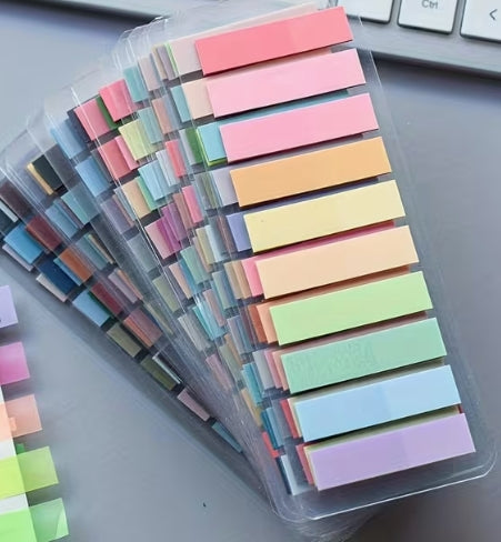European Retro Fluorescent PET Thin Transparent Sticky Notes