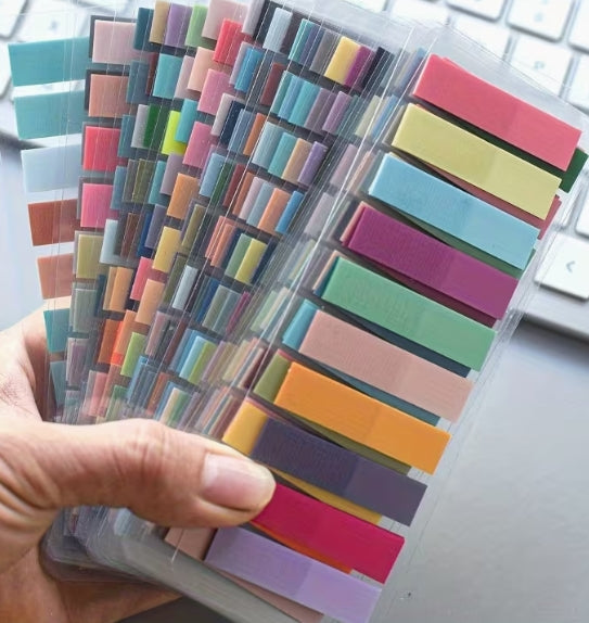 European Retro Fluorescent PET Thin Transparent Sticky Notes
