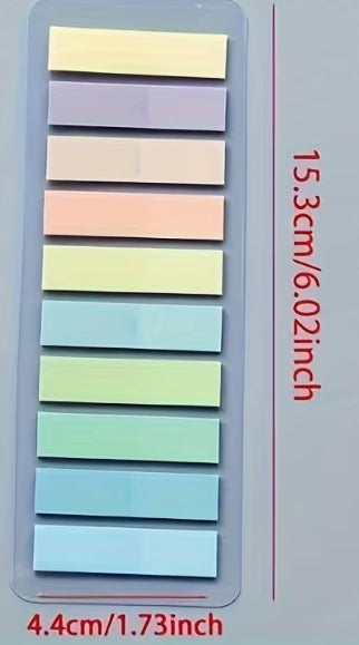 European Retro Fluorescent PET Thin Transparent Sticky Notes
