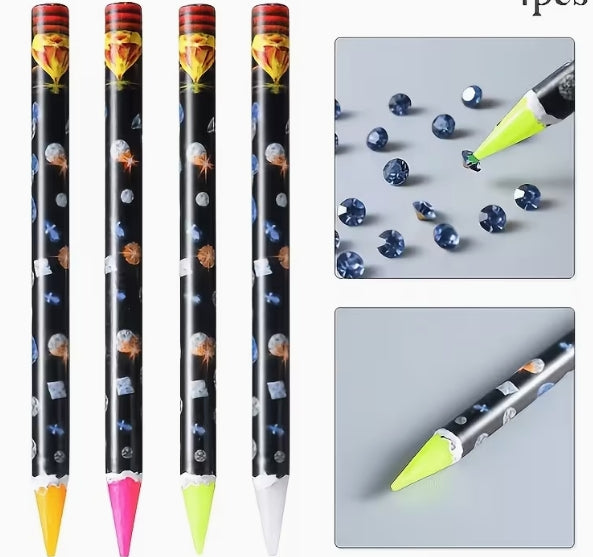 23pcs Rhinestone Picker Pencil Set