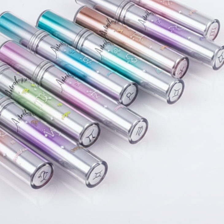 Astrology Lip Gloss - White Background