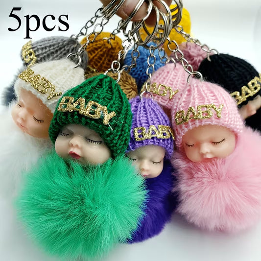 Sleeping Baby "BABY" Pom-Pom