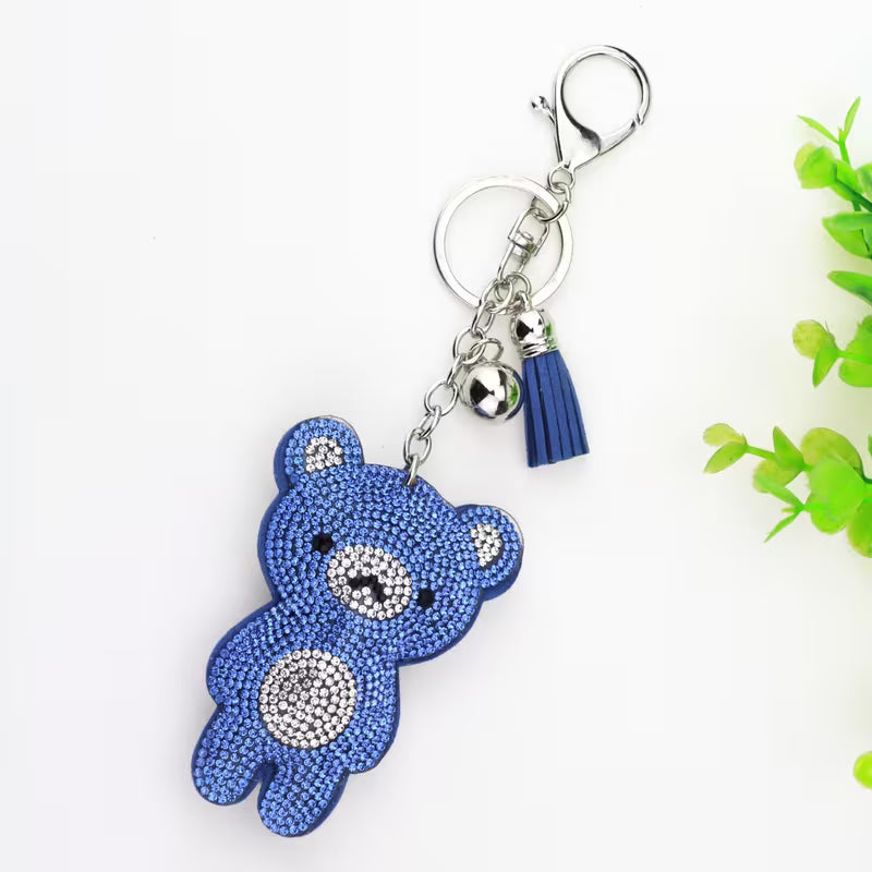Rhinestone Bear H/S Keychain