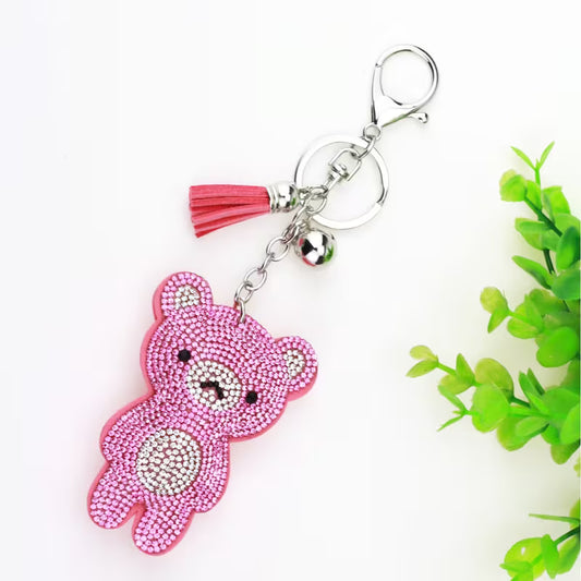 Rhinestone Bear H/S Keychain