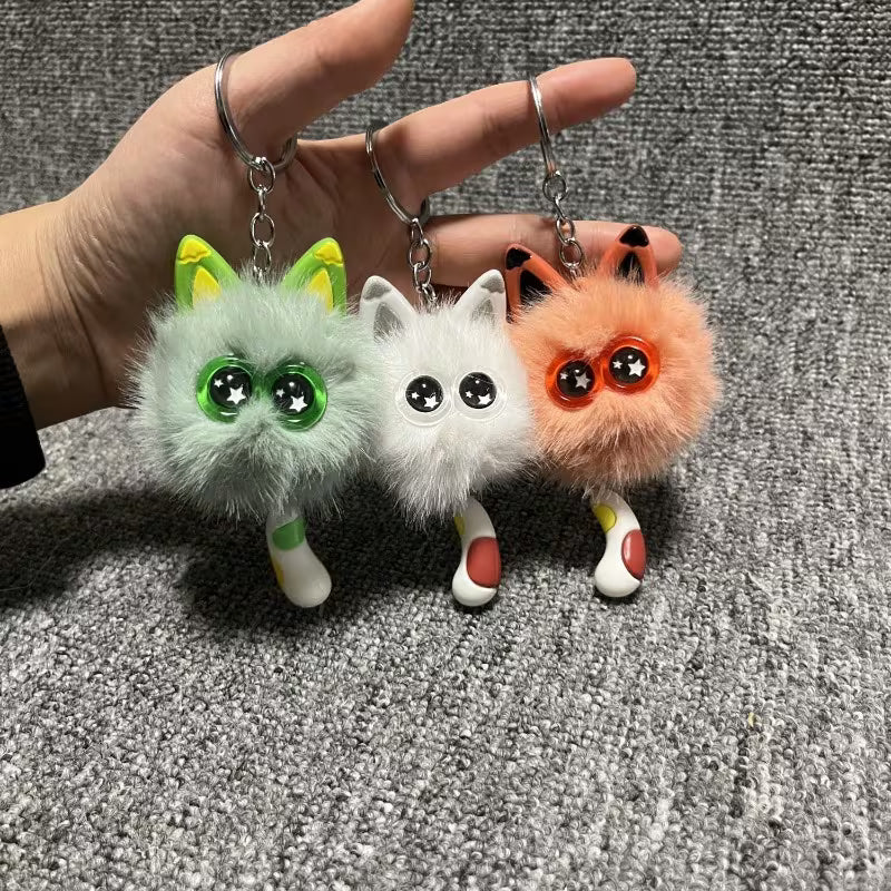 Big Eyed Cats Pom-Pom