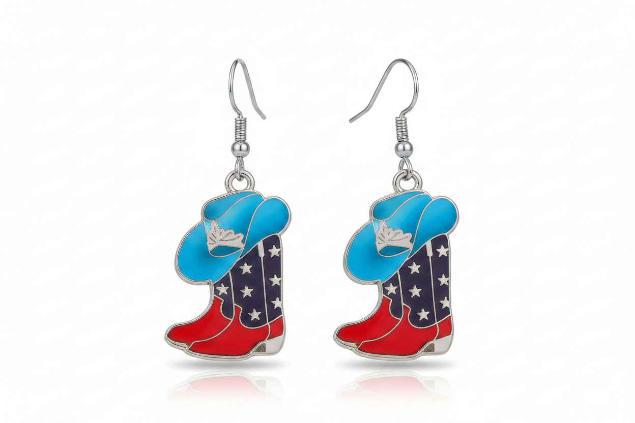 Cowboy Boots Hanging Earring