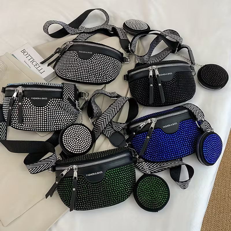 Rhinestone Chest Bag