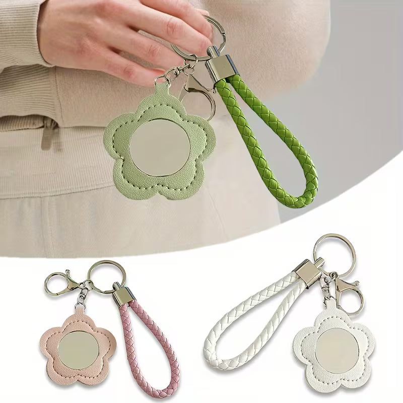 Flower Mirror Wristlet