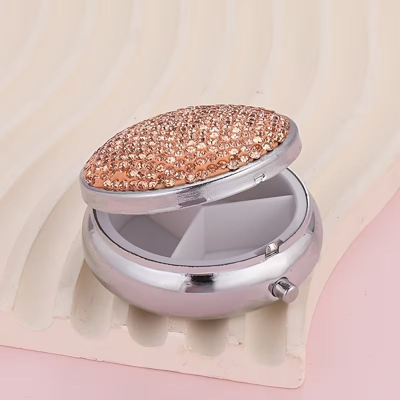 Compact Bling Pill Organizer