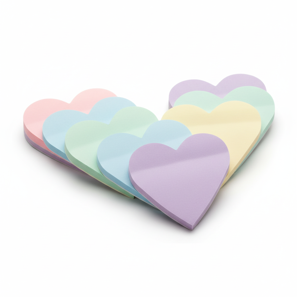Heart Shape Sticky Notes