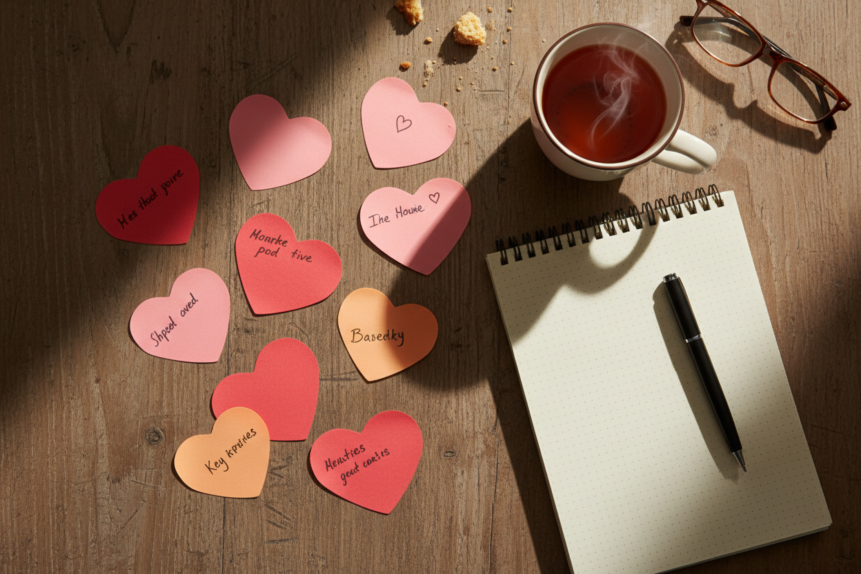 Heart Shape Sticky Notes